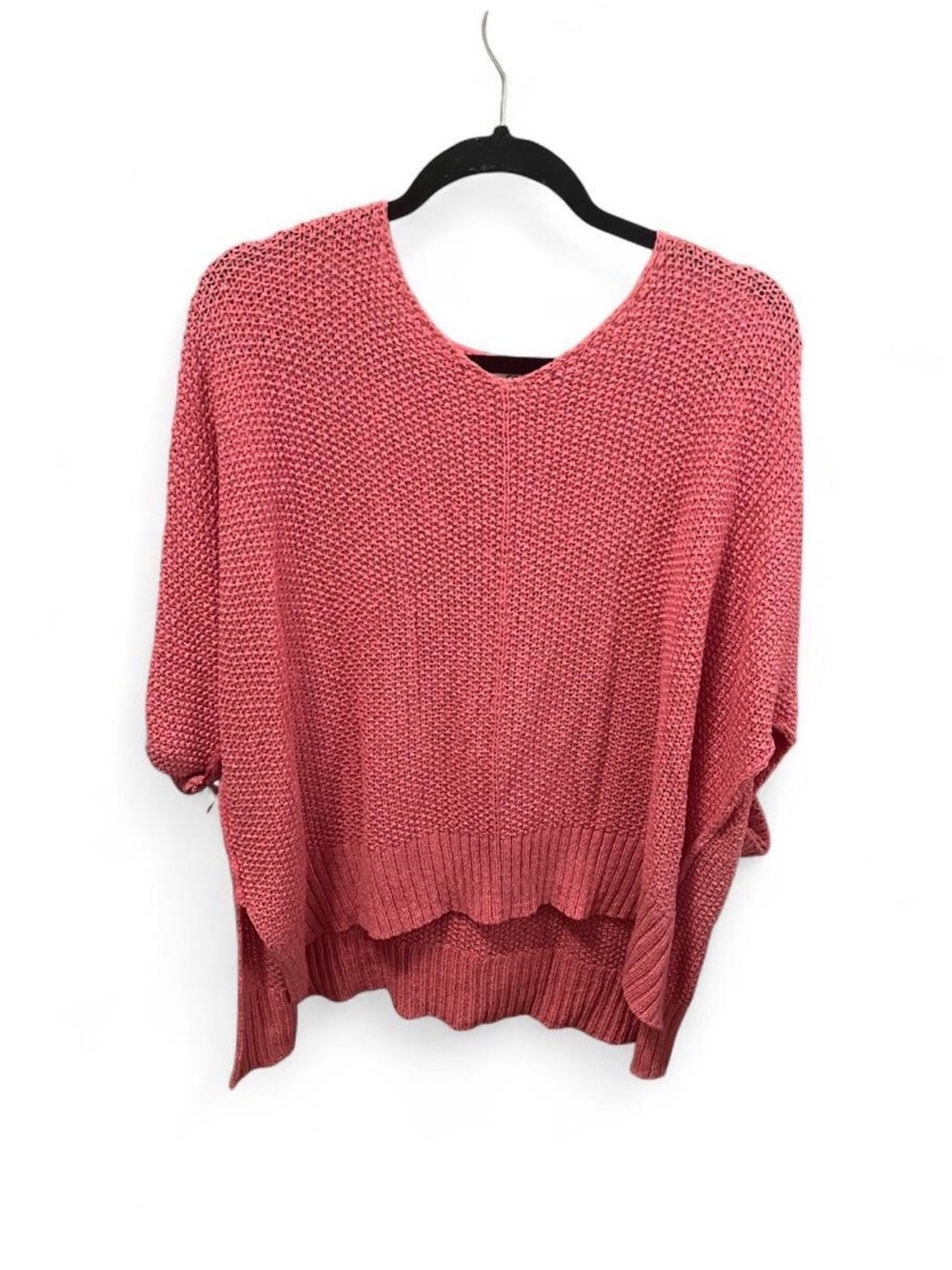 She + Sky  Scoop Neck Textured Knit Sweater